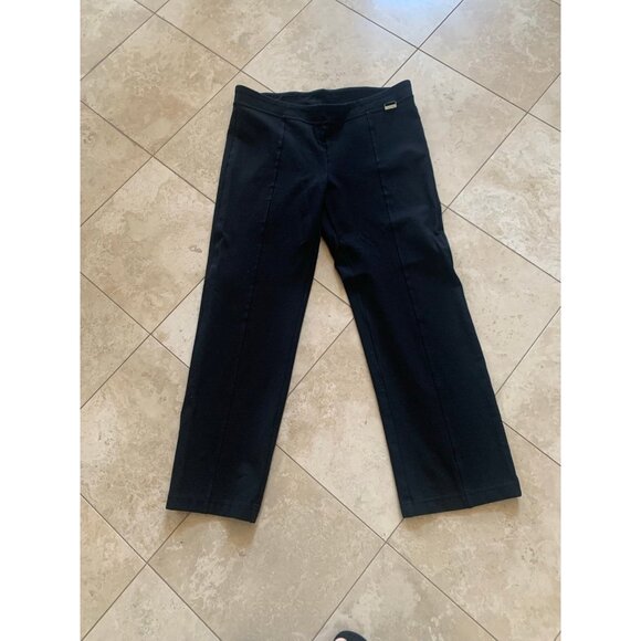 Calvin Klein Ladies Large Black Power Stretch Pants - Picture 1 of 7